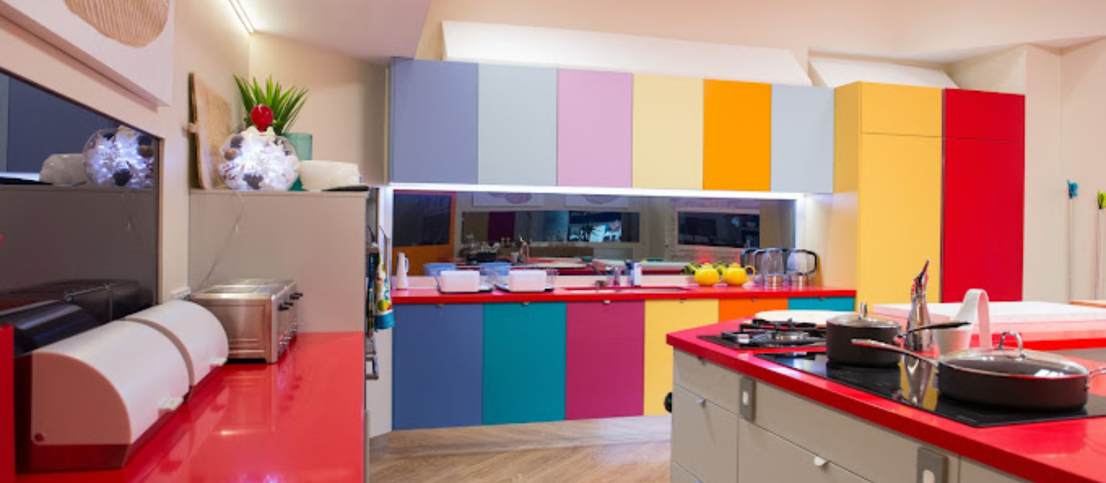 Colorful Modular Kitchen Design For Your Home